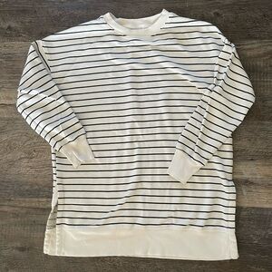 Old Navy Stripe Tunic Sweatshirt